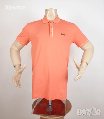 Hugo Boss Paule - Оригинална мъжка тениска с яка р-р L, снимка 2 - Тениски - 54151954