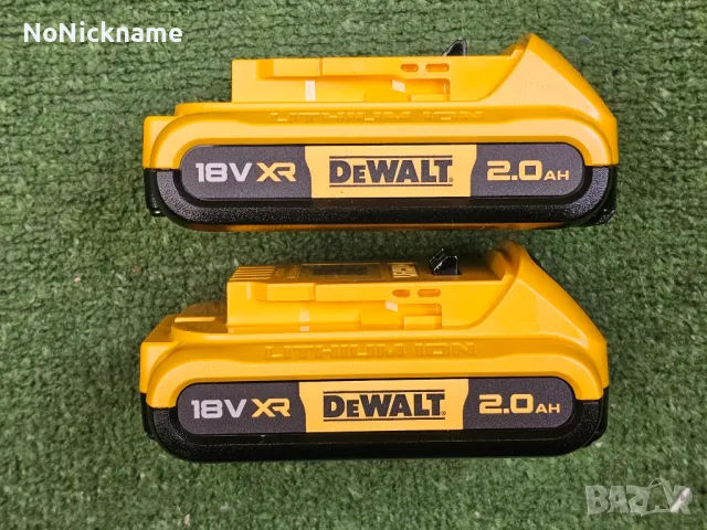 DeWALT Оригинални 2бр. Батерии DCB183, 18V, 2 Ah + Зарядно устройство DCB1102, 12-18 V, снимка 2 - Други инструменти - 48717559