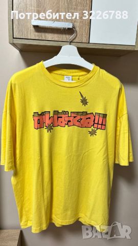 Жълта тениска Bershka/ М размер, снимка 1 - Тениски - 45569669