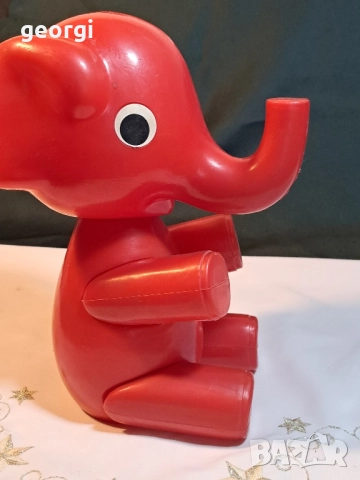 стара българска играчка от соца слон 20/4, снимка 4 - Антикварни и старинни предмети - 51706396