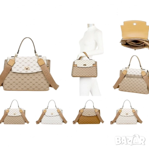 Стилна дамска чанта с  дълга регулируема презрамка, снимка 4 - Чанти - 52099108