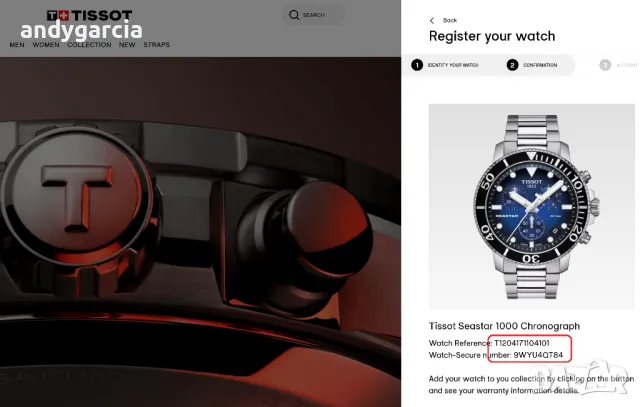  TISSOT SEASTAR 1000 CHRONOGRAPH T120.417.11.041.01 ЧИСТО НОВ часовник с хронограф , снимка 13 - Мъжки - 50030181