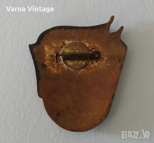 Значка СССР МЛАДЕЖКА БРИГАДА. бронз. емайл. (чип)., снимка 2 - Колекции - 54038514