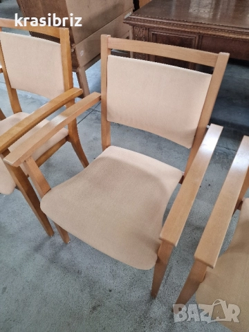 Масивни Столове с Подлакътници-5 бр.-внос от Германия!ОБЯВЕНАТА ЦЕНА Е ЗА БРОЙ!, снимка 5 - Столове - 52195940