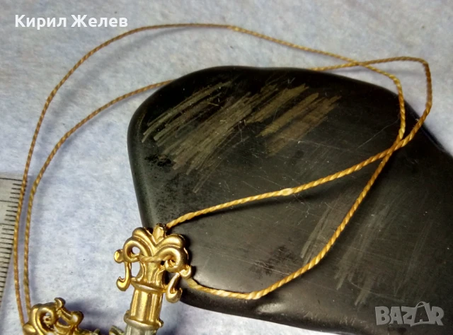 СТАР в БАРОКОВ СТИЛ ПОЗЛАТЕН ГОЛЯМ НАГРЪДЕН КРЪСТ МАЙСТОРСКА РЕТРО АРТ ИЗРАБОТКА 38144, снимка 7 - Антикварни и старинни предмети - 51255663