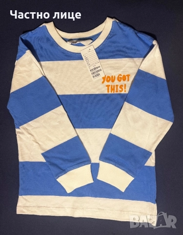 Детска блуза дълъг ръкав и тениска нови, момче 4-6 г., снимка 2 - Детски ризи - 52307296