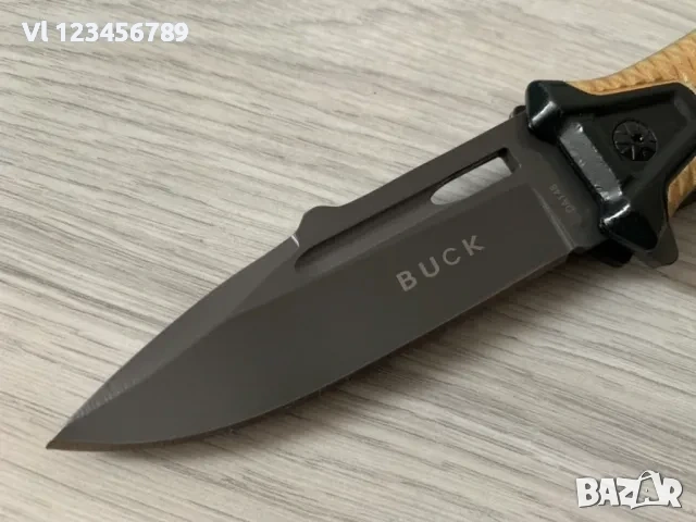 Сгъваем автоматичен нож Buck- Da 148 - 90х225 мм, снимка 2 - Ножове - 53979015
