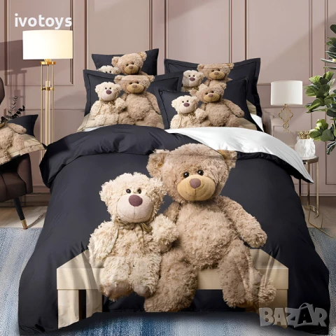 Двулицево спално бельо, 6 части (Реално Изображение) - Модел WS18072, снимка 1