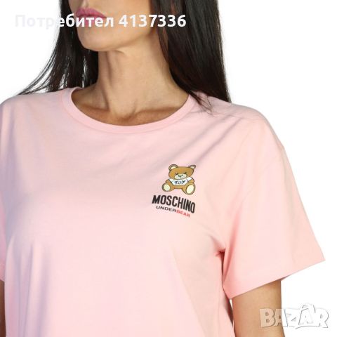 Love Moschino дамска тениска в розово, снимка 1 - Тениски - 46385411