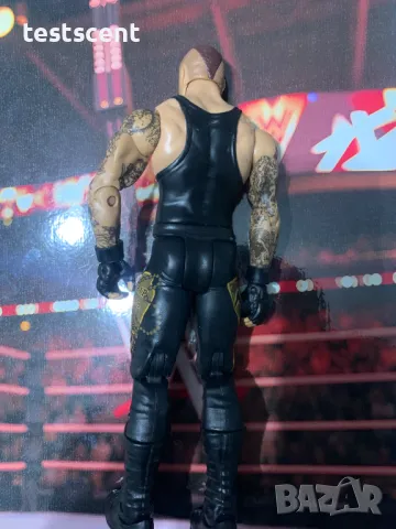 Екшън фигура WWE The Undertaker Гробаря basic series играчка Mattel short hair, снимка 8 - Колекции - 48504082