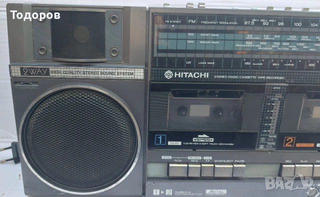 Hitachi TRK-W55E Stereo Cassette Recorder донор за части или проект, снимка 7 - Радиокасетофони, транзистори - 54245647