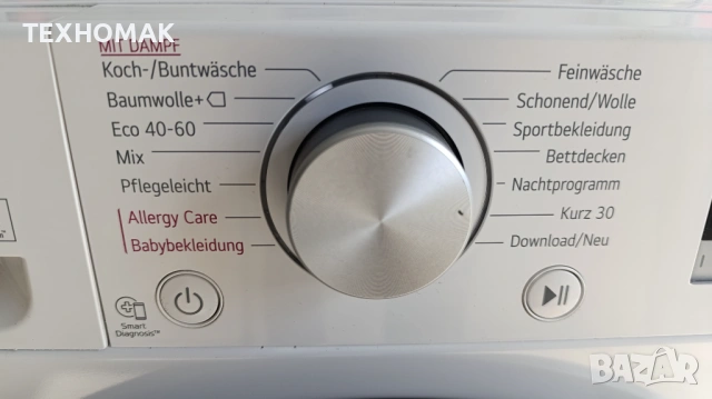 Пералня LG клас А+++ 9кг. DIRECT DRIVE,  функция пара , снимка 3 - Перални - 53820792