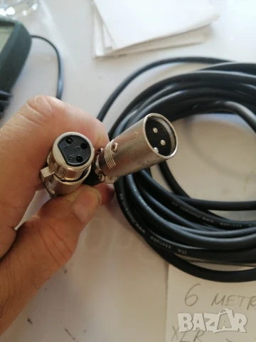 Аудиокабел 6 метра XLR-XLR , снимка 2 - Друга електроника - 50593600