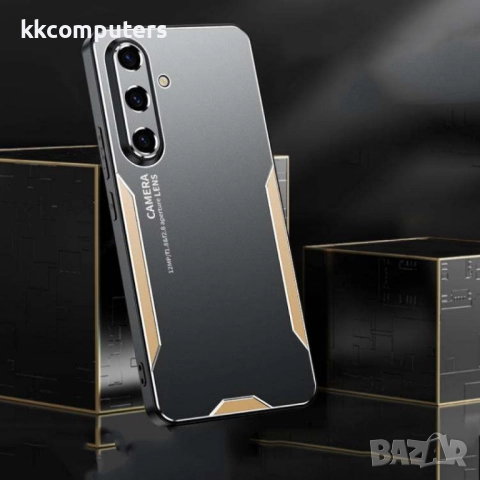 Samsung Galaxy S25 FE TPU Hybrid Metal Удароустойчив Калъф и Протектор, снимка 8 - Калъфи, кейсове - 51832150
