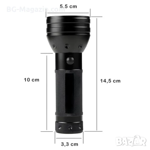 Мощен UV фенер LED ултравиолетова светлина ув фенерче за камък смола кръв урина професионален, снимка 12 - Къмпинг осветление - 51027854