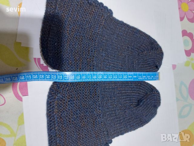 Мъжки вълнени чорапи и терлици ръчна изработка , снимка 11 - Мъжки чорапи - 45898043