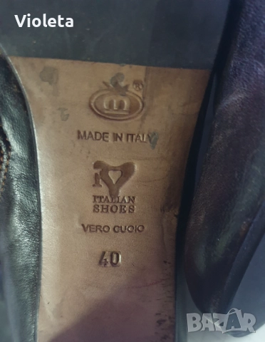 Дамски ботуши от естествена кожа италиански №40., снимка 5 - Дамски ботуши - 52183865