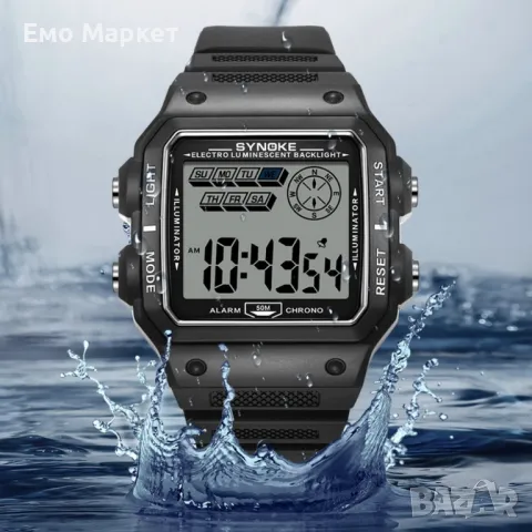 Дигитален спортен мъжки часовник TPW, водоустойчив до 50м., снимка 8 - Мъжки - 49936398