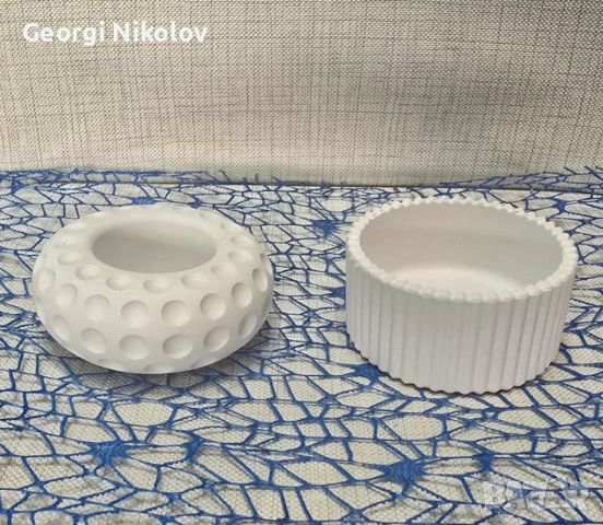 Гипсокерамични кашпи и отливки ръчна изработка, снимка 18 - Декорация за дома - 52139769