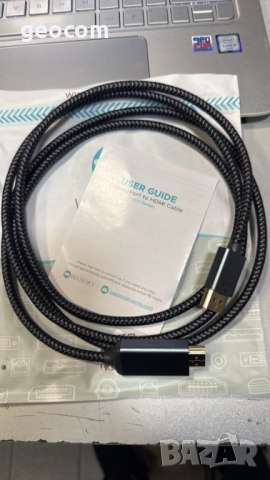 Warrky 4K Ultra HD DisplayPort към HDMI качествен кабел (1.8М)