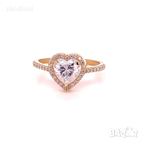 Златен дамски пръстен 2,04гр. размер:55 14кр. проба:585 модел:37707-5