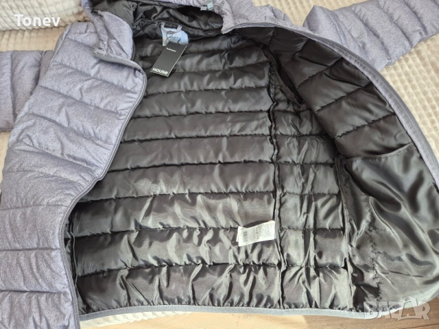 Мъжко яке House, пролет-есен, светлосиво, размер М, снимка 5 - Якета - 53149779