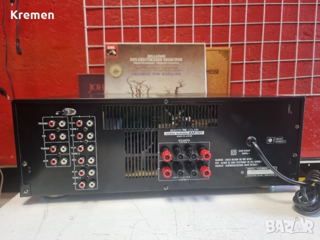 Усилвател AKAI AM -37, снимка 6 - Ресийвъри, усилватели, смесителни пултове - 52242662