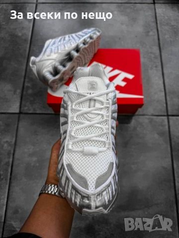 Nike Shox TL Мъжки Маратонки С Кутия👟Мъжки Спортни Обувки Сиво Код S415, снимка 8 - Маратонки - 53265772