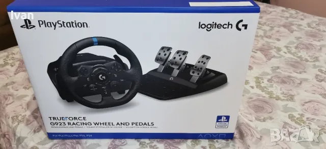 Волан с педали Logitech G923 + Shifter, снимка 1 - Джойстици и геймпадове - 49500480