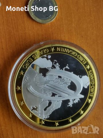 Два броя монети -  Евро гигант „10 години евро“, снимка 9 - Нумизматика и бонистика - 46409304