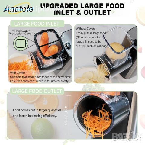 Електрическо ренде Anatole Vegetable Cutter,Ново, снимка 5 - Аксесоари за кухня - 45092419