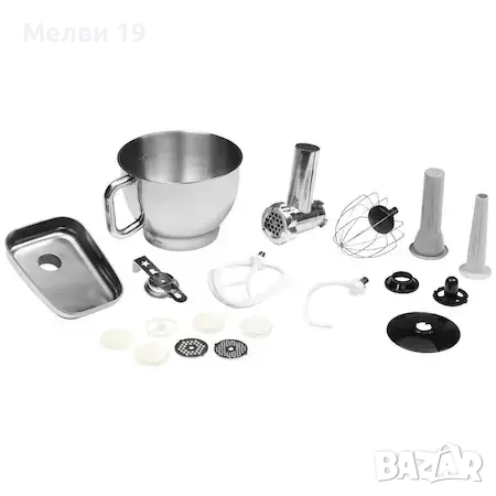  Кухненски робот Аmbiano, 1000W, 4.6л метална купа, Месомелачка,, снимка 2 - Кухненски роботи - 51805017