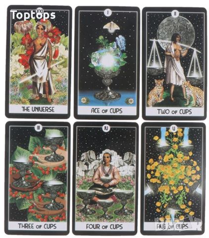 Таро:The One World Tarot & Intuitive Night Goddess&Tarot of the Divine, снимка 4 - Карти за игра - 45281700