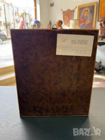 Сребърна православна икона Богородица на трона. №7878, снимка 6 - Антикварни и старинни предмети - 53496834