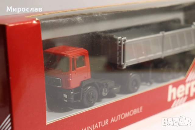 HERPA H0 1/87 MAN САМОСВАЛ ГОНДОЛА КАМИОН МОДЕЛ, снимка 4 - Колекции - 53214639