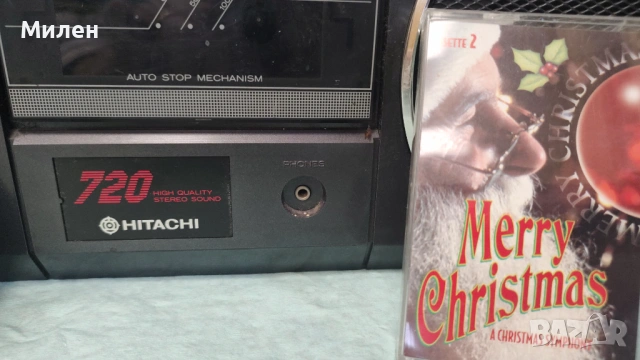 Hitachi TRK-720 E radio cassette player Хитачи радио касетофон работещ, снимка 9 - Радиокасетофони, транзистори - 53964994
