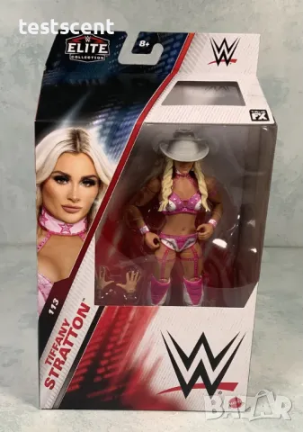 Екшън фигура WWE Tiffany Stratton Тифани Стратън Elite Series Boxed figure играчка, снимка 4 - Колекции - 49413653