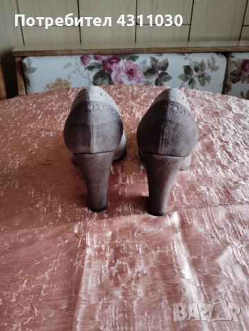 Елегантни дамски обувки un deux Trois 37 номер, снимка 3 - Дамски обувки на ток - 53390287