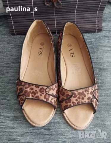 Два чифта / Маркови сандали "Roxy heart" естествен набук и "VRS" / N 38, снимка 15 - Сандали - 29405307