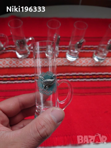 Луксозен немски комплект чаши за шнапс/ликьор - 6 бр., снимка 7 - Други ценни предмети - 54123690