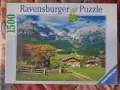 Пъзел "Tyrolean landscape" Huber 1999 г. Ravensburger 1500 части, снимка 1