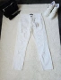 Дамски бял панталон с накъсан ефект , снимка 7