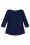 H&M класическа тъмносиня блуза - размер S (oversized, подхожда S-L), снимка 1