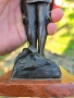 Бронзова Фигура на O.Ruffony Jeanne d'Arc 1900-1920г, снимка 12