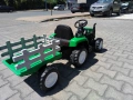 NEBRASKA акумулаторен трактор с ремарке DALLAS зелен, снимка 8