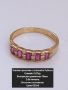 Златен пръстен с истински Рубини 14 карата проба 585, снимка 13