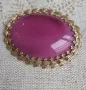 🌸🌷🌿🍀🌸 Винтидж брошка рубин  кабошон , снимка 1