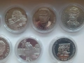 Лот от 7 различни български мат гланц сребърни монети , снимка 5
