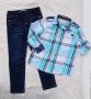 Детска риза TOM TAILOR и нови дънки 7-8 години, снимка 1 - Детски комплекти - 45711989