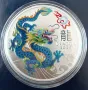 1 oz Lunar, 2024, Teal dragon, снимка 4